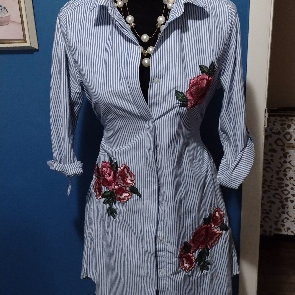 Stripped Tshirt Dress